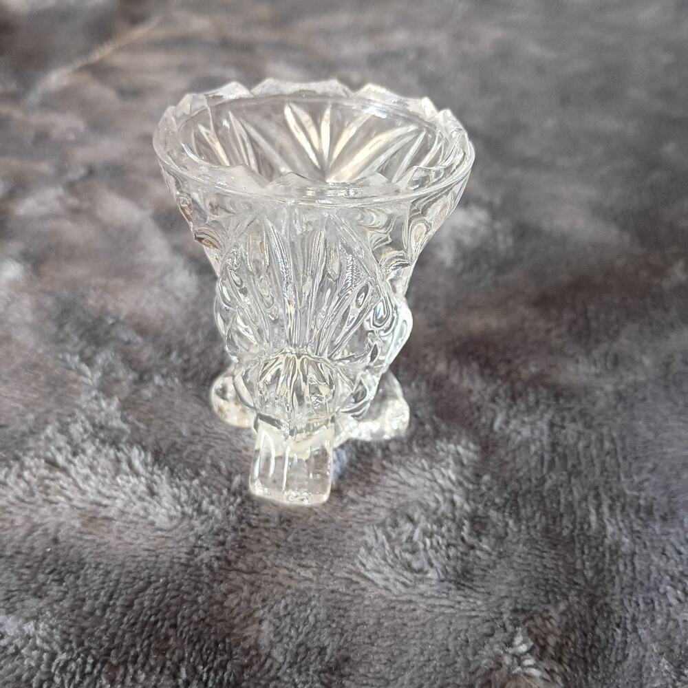 Toothpick Holder Clear Glass Made In Germany